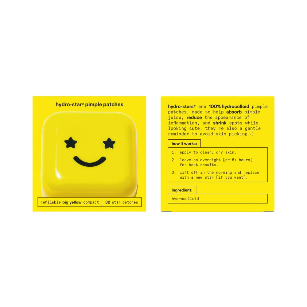 Starface Hydrocolloid Pimple Patches Big Yellow Compact Hydrocolloid
