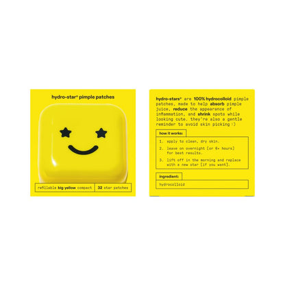 Starface Hydrocolloid Pimple Patches Big Yellow Compact Hydrocolloid
