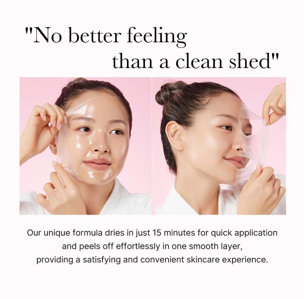 medicube Collagen Overnight Wrapping Peel Off Facial Mask Pack - Colágeno hidrolizado para una piel brillante