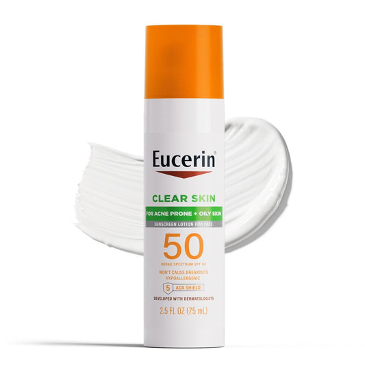 Eucerin SPF 50 Face Sunscreen Lotion Sun Clear Skin (Oil Control)