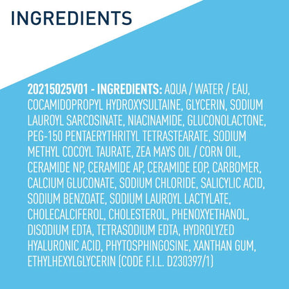 CeraVe Limpiador con Acido Salicílico (Renewing SA Cleanser)
