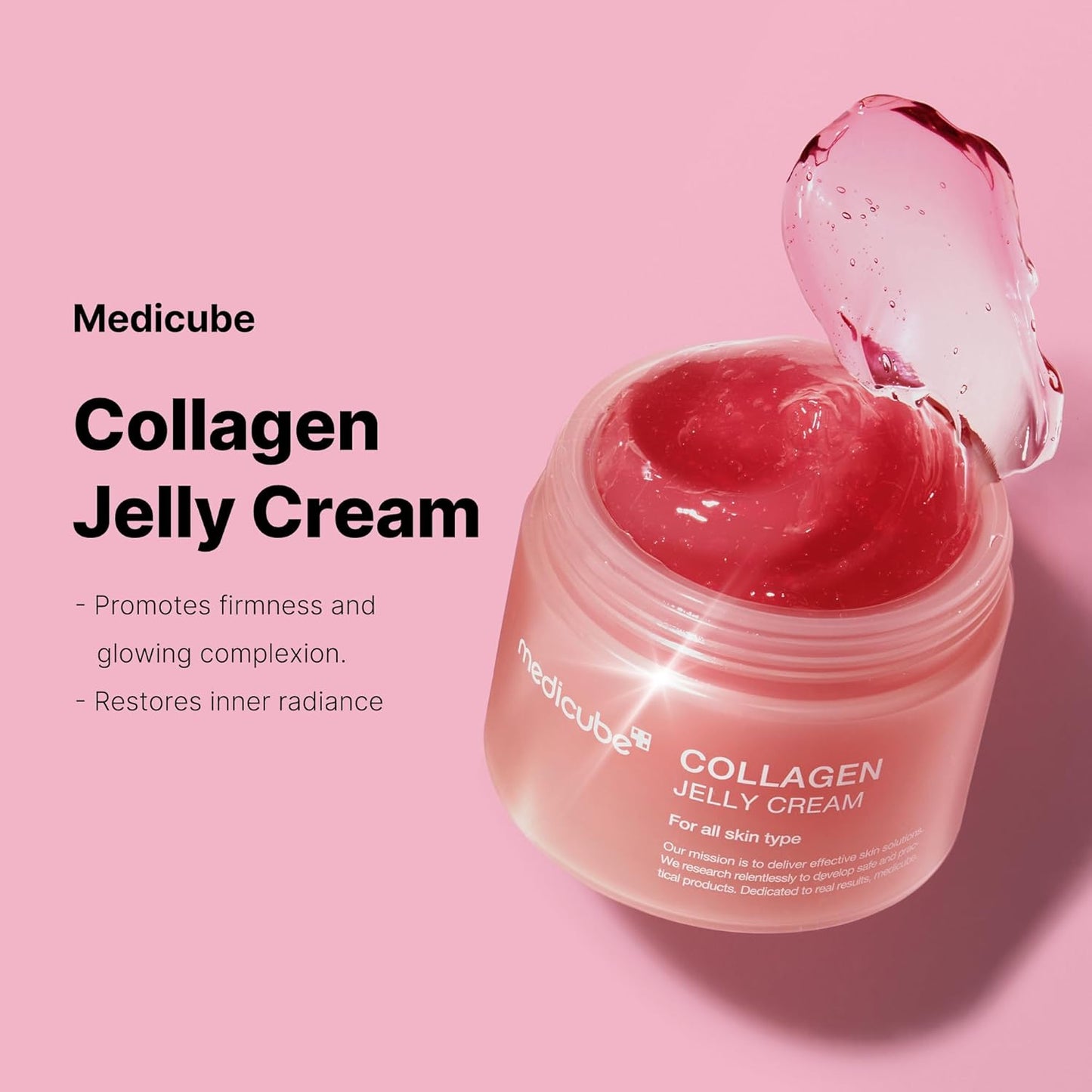 medicube Collagen Jelly Cream - Crema tipo jalea con niacinamida y colágeno hidrolizado y liofilizado