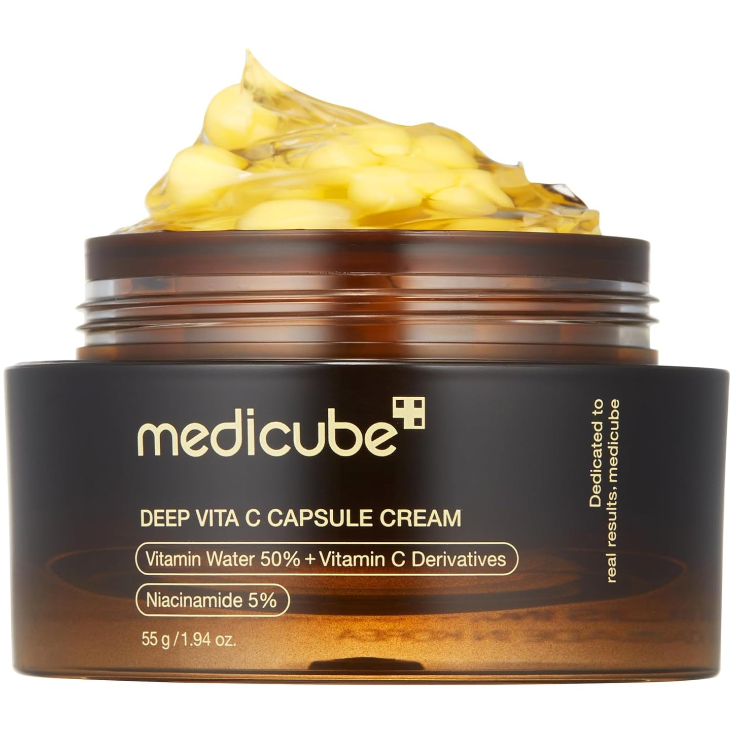 medicube Deep Vitamin C Golden Capsule Face Moisturizer - - Cápsulas de liposomas para arrugas, resplandor de la piel
